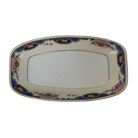 VTG Edelstein Bavaria Small Porcelain Serving Dish Floral Gold P10129 - Picture 2 of 9